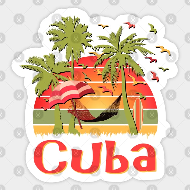 Cuba Sticker by Nerd_art